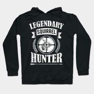 Retro Vintage Style Legendary Squirrel Hunting Gift For Hunter Hoodie